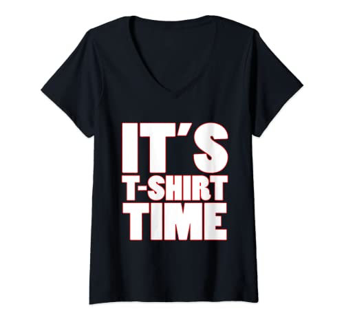 Mujer Es hora de camiseta - Funny NJ Gifts New Jersey GTL Shore Camiseta Cuello V