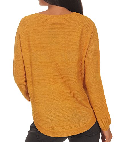 Only Onlcaviar L/S Pullover Knt Noos Suéter, Yellow (Golden Yellow Golden Yellow), S Mujer