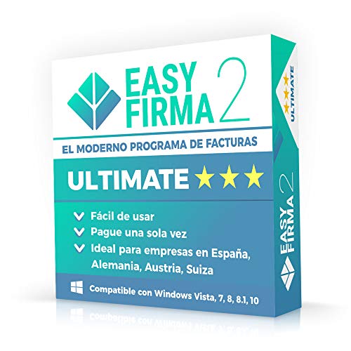EasyFirma 2 Ultimate - ES: Programa de facturas, con avisos, ingresos, desembolsos, IVA, inventorio, etc.