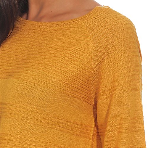 Only Onlcaviar L/S Pullover Knt Noos Suéter, Yellow (Golden Yellow Golden Yellow), S Mujer